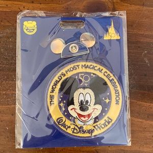 Disney 50th anniversary patch and pin